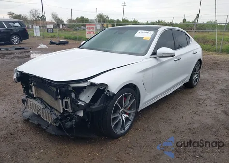 2019 Genesis G70 3.3T Advanced z USA, uszkodzony, nr VIN KMTG74LEXKU034534
